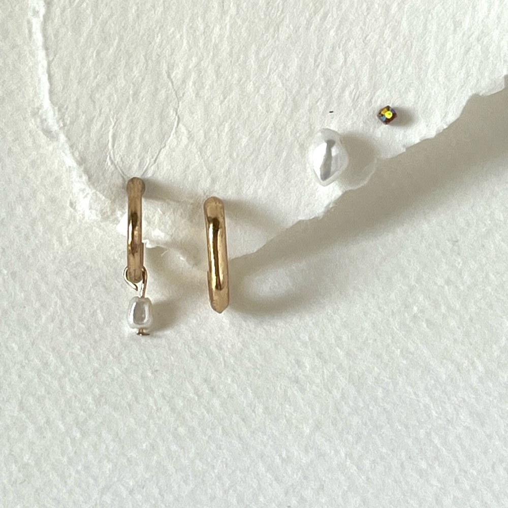 Freshwater Pearl Earring Set | Gold & Rose Gold